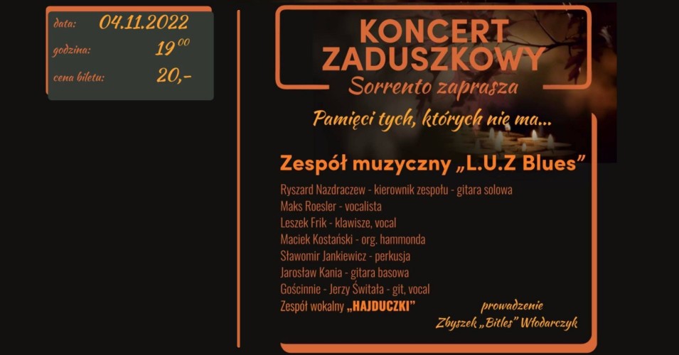 Koncert zaduszkowy w Sorrento