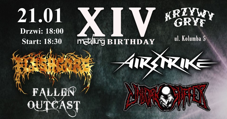 Fleshgore + Airstrike + Unborn Suffer + Fallen Outcast | Metallurg Music Birthday