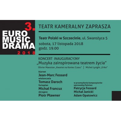 Muzyka zainspirowana teatrem życia - koncert inauguracyjny