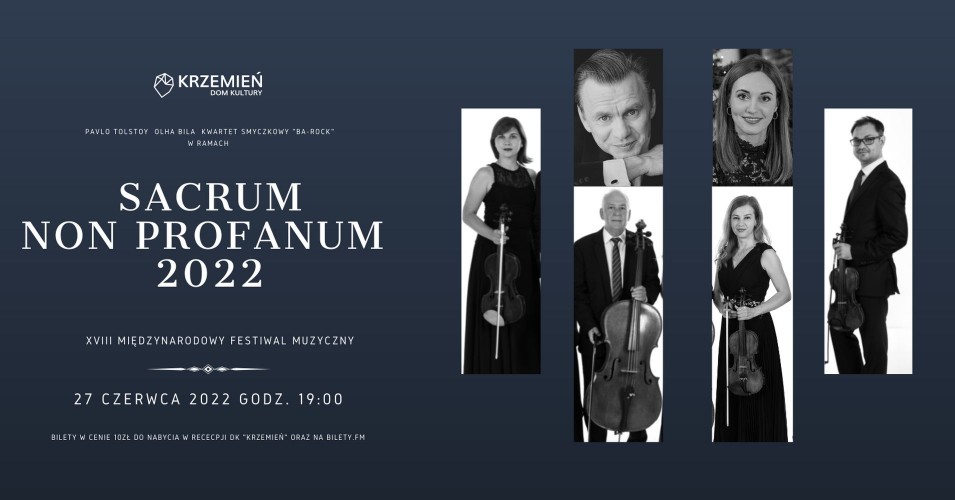 Koncert w ramach XVIII Międzynarodowego Festiwalu Muzycznego “Sacrum Non Profanum 2022” 